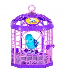 Голубая птичка Little Live Pets в клетке 28359/ast28351