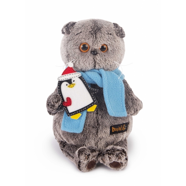 Мягкая игрушка Budi basa Басик в шарфике с пингвином ks19-072