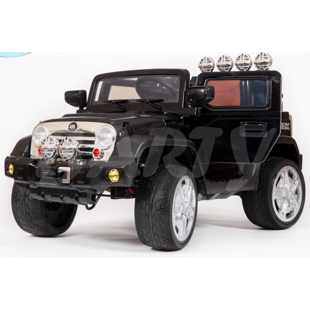 Электромобиль Barty jeep wrangler JJ-JJ235 чёрный глянцевый