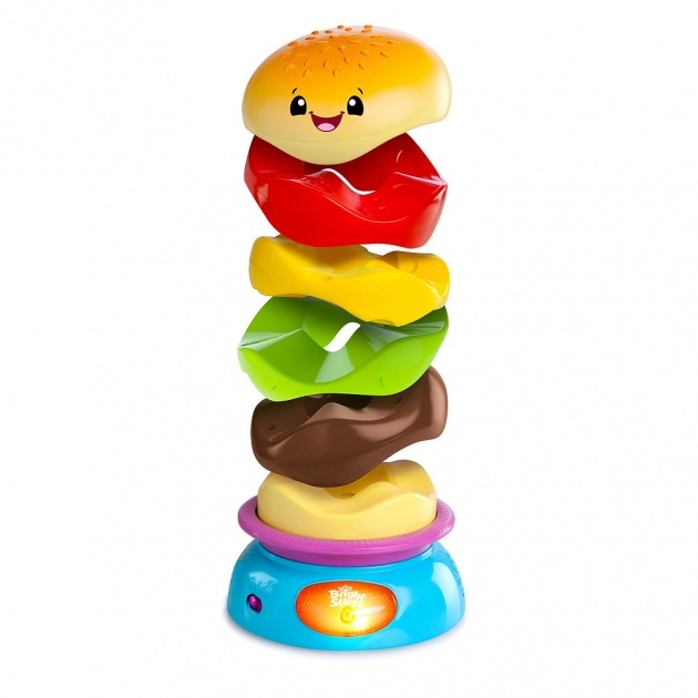 Развивающая игрушка Bright Starts -пирамидка Веселый бутерброд 52126