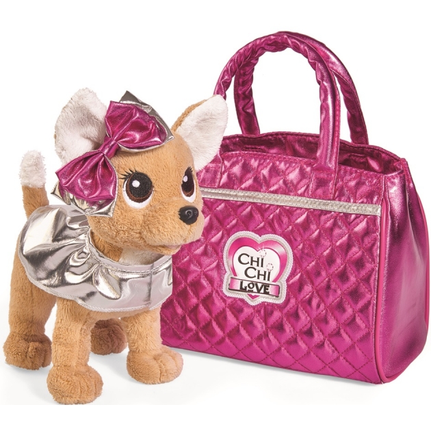Мягкая игрушка Simba Chi Chi Love Гламур с розовой сумочкой и бантом 5893125