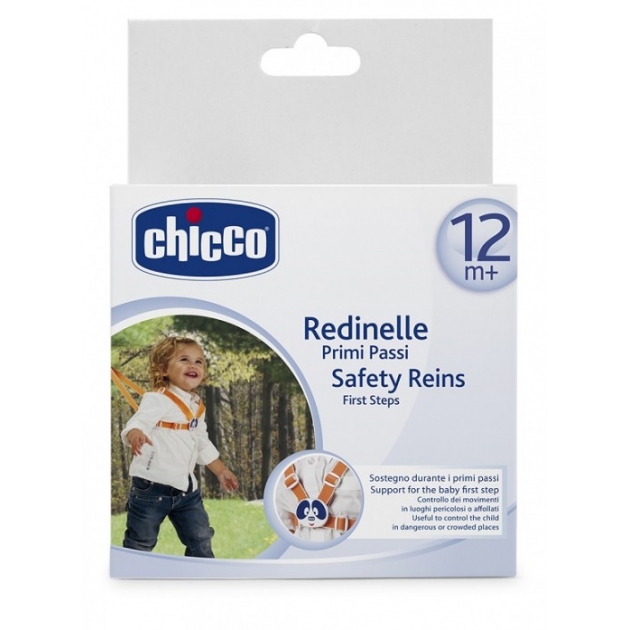 Поводок детский Chicco Safe для первых шагов на прогулке от 12мес