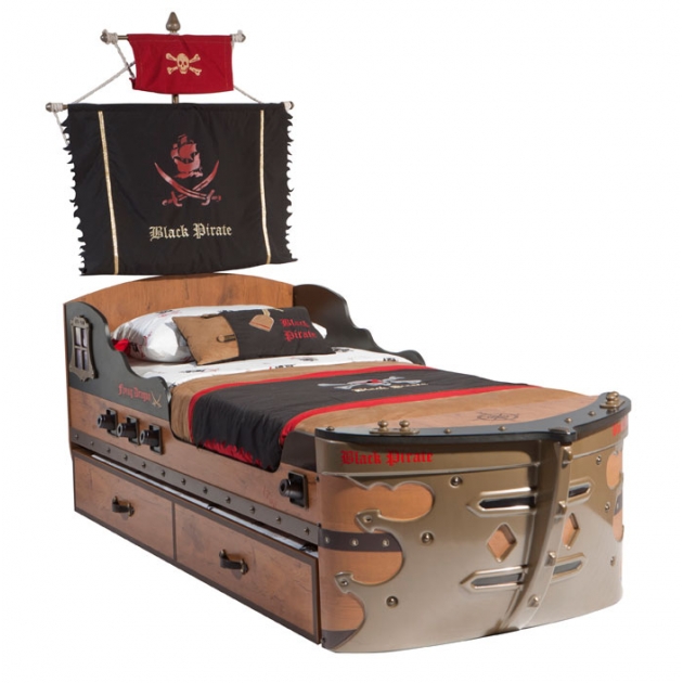 Кровать корабль Cilek Black Pirate 190 на 90 см 20.13.1308.00