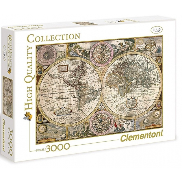 Пазл Clementoni HQ Древняя карта мира 3000 33531