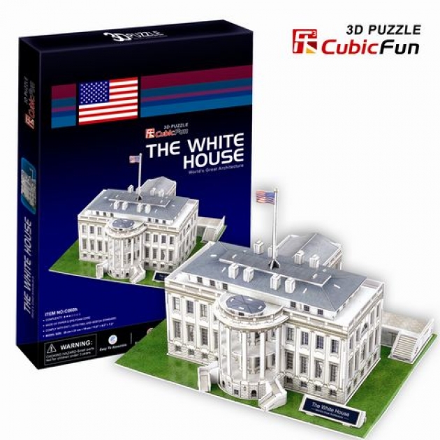 3D Пазл CubicFun Белый дом (Вашингтон) C060h