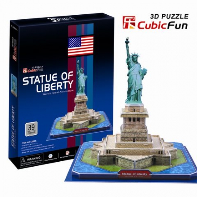 3D Пазл CubicFun Игрушка  Статуя Свободы (США) C080h