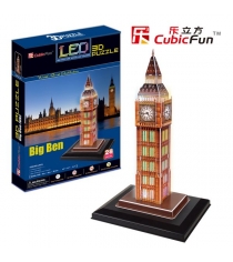 3D Пазл Cubic Fun Биг бен с иллюминацией (Великобритания) L501h...