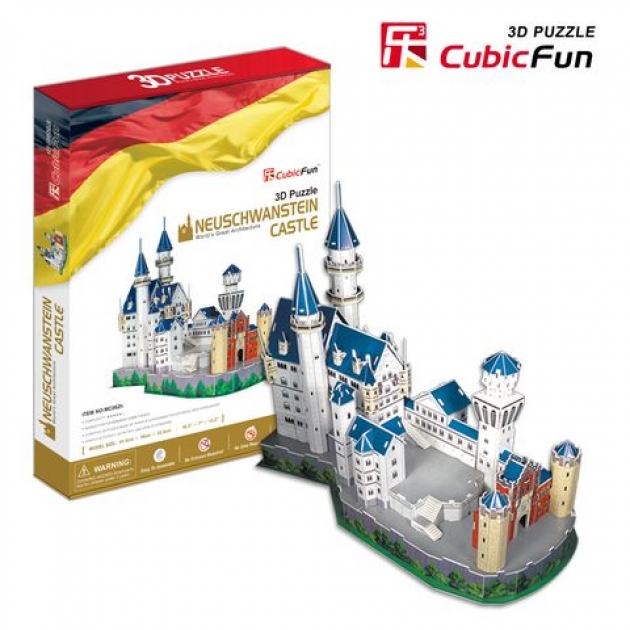 3D Пазл CubicFun Игрушка  Замок Нойшванштайн (Германия) MC062h