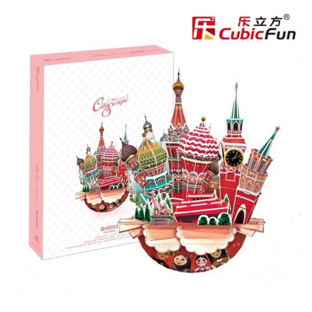 3D Пазл Cubic Fun Городской пейзаж - Москва OC3206h