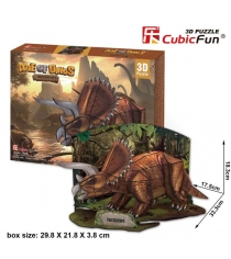 3D Пазл Cubic Fun Игрушка Эра Динозавров Трицератопс P669h