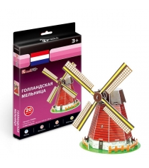 3D Пазл Cubic Fun Игрушка  Голландская мельница (мини серия) S3005