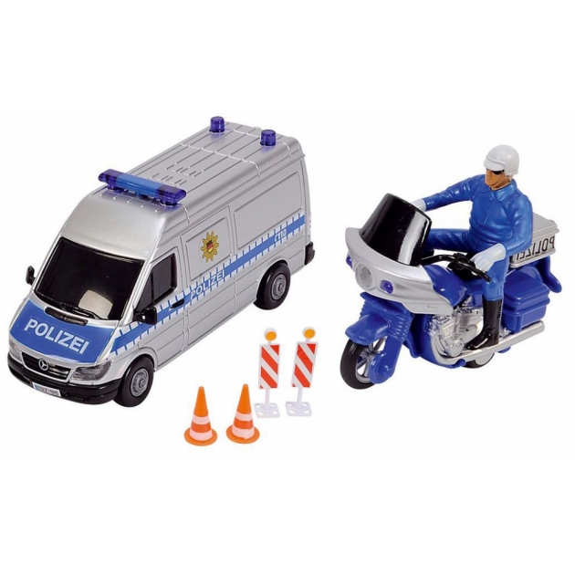 Полицейская машинка и мотоцикл Dickie 3314044