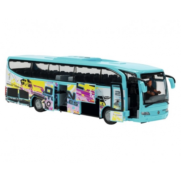Автобус Dickie Euro Traveller голубой 27 см 3314826