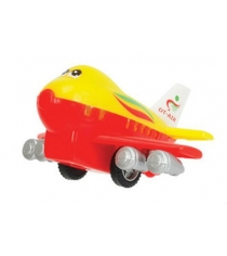 Веселый детский самолет Dickie инерционный красный с желтым 3345475