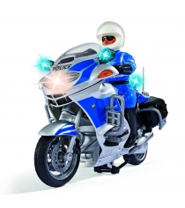 Мотоцикл Dickie фрикционный 20 см синий со светом и звуком 3383025...