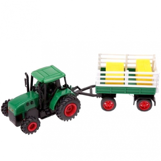 Трактор с прицепом с сеном Dickie Зелёный 3473471