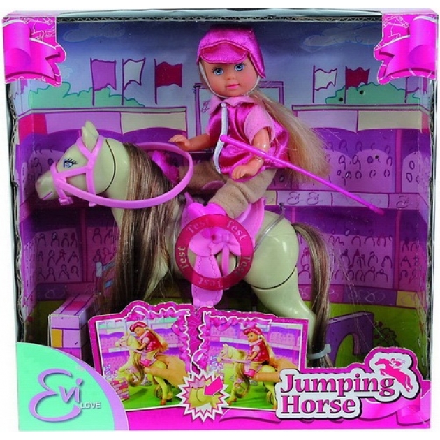 Кукла Evi Love Еви на прыгающей лошади 5730945