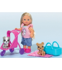 Кукла Evi Love Еви с двумя собачками и коляской 5733080...