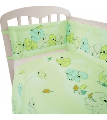 Постельное белье для новорожденных Фея Мишки зеленый