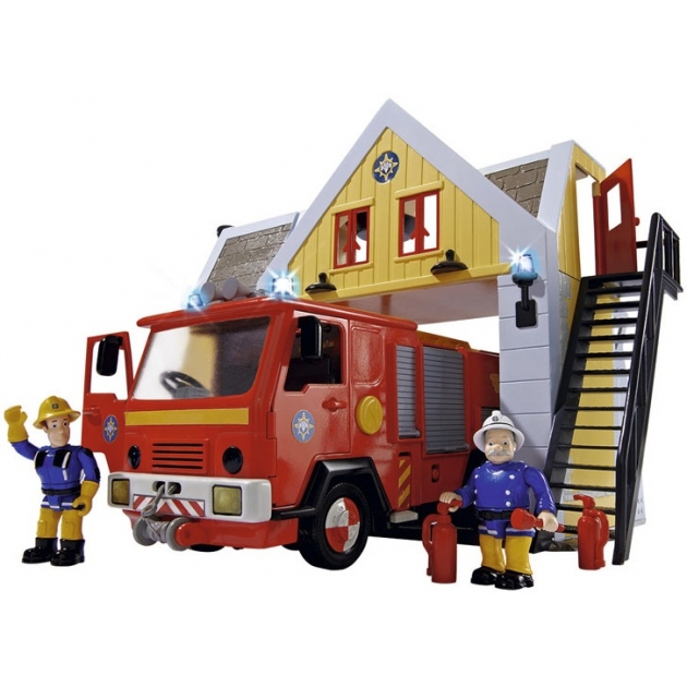 Игровой набор Simba Пожарный Сэм Пожарная станция со звуком и светом 9251062
