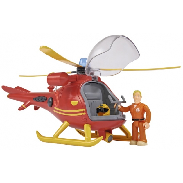 Dickie Toys Пожарный Сэм Вертолет Валлаби с фигуркой и аксессуарами (9251661)