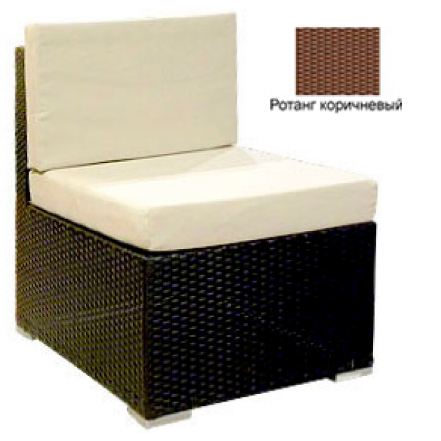 Промежуточный модуль с 2 подушками GARDA-1007 R коричневый