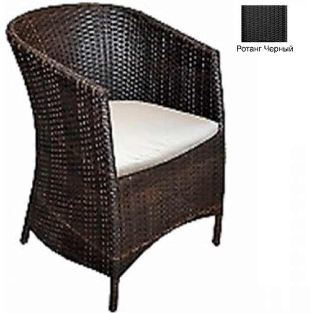 Кресло с подушкой GARDA-1022 R черный
