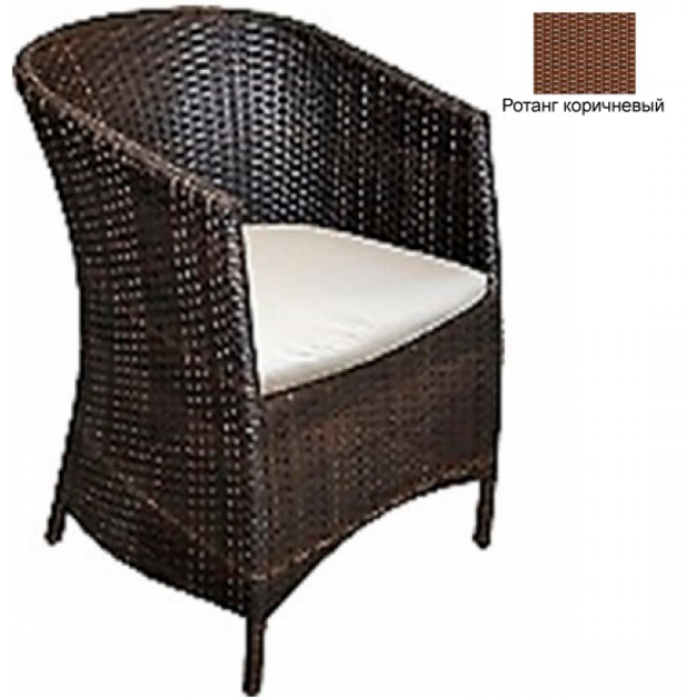 Кресло с подушкой GARDA-1022 R коричневый