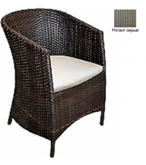 Кресло с подушкой GARDA-1022 R серый