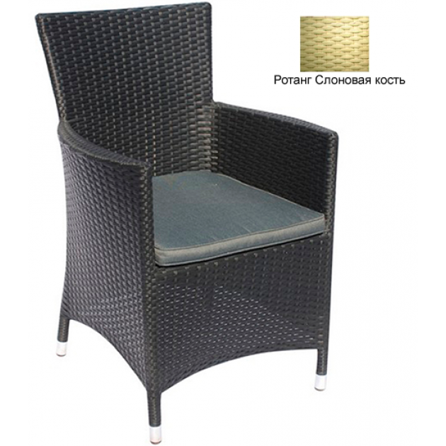 Кресло с подушкой GARDA-1033 R слоновая кость