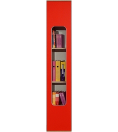 Детский шкаф для книг Автобус 7 Красный