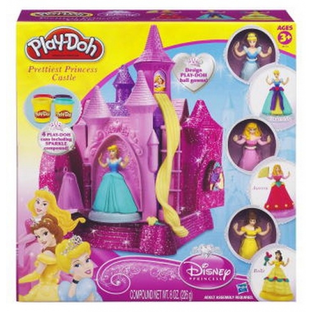 Детский пластилин play doh игровой набор пластилина замок принцессы hasbro a38133h