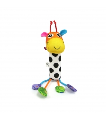 Мягкая игрушка погремушка звонкий жираф 18 см Tomy LC27626