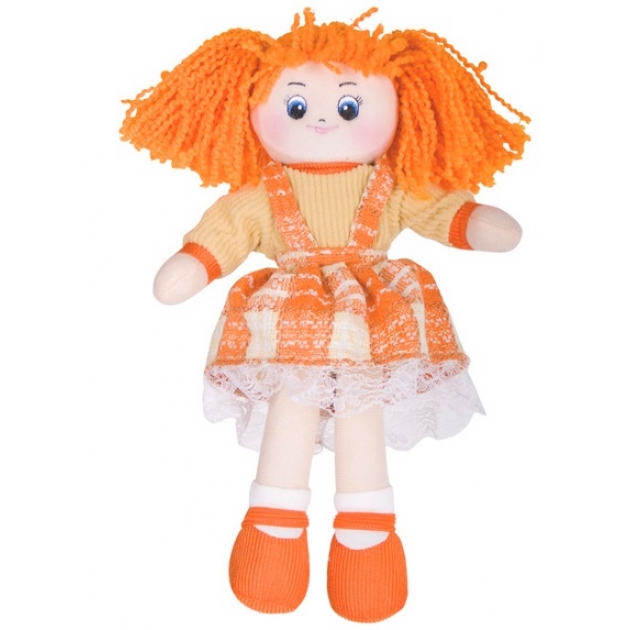 Мягкая игрушка кукла апельсинка в клетчатом платье 30 см 30 11bac3498