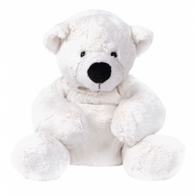 Мягкая игрушка медведь белый лежачий 23 см 7 43063 1