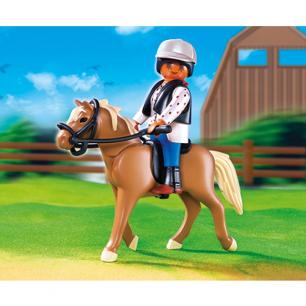 Playmobil серия конный клуб Лошадь Хафлингер со стойлом 5109pm