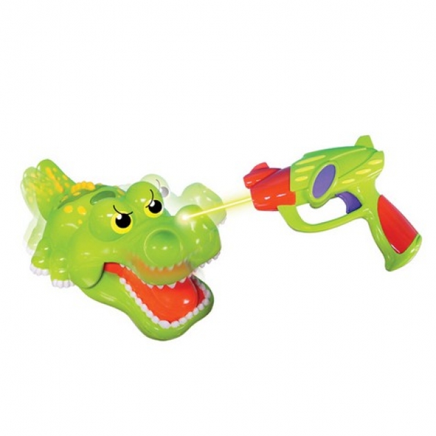 Игрушка для ванной Silverlit Крокодил со световым пистолетом 86691