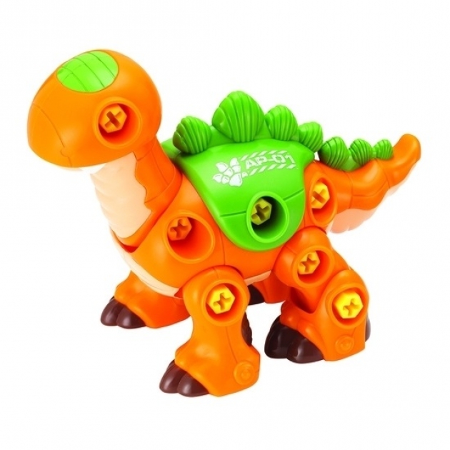 Конструктор Hap-p-Kid Динозавр с шуруповертом (оранжевый) 4352T