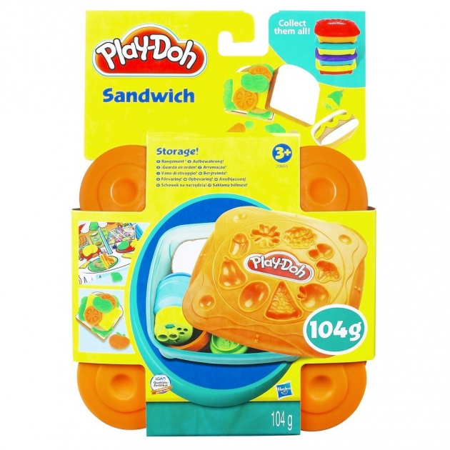 Детский пластилин play doh пластилин набор любимая еда сэндвич 20608