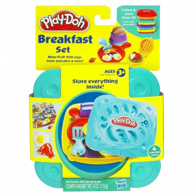 Детский пластилин play doh пластилин набор любимая еда завтрак 20608