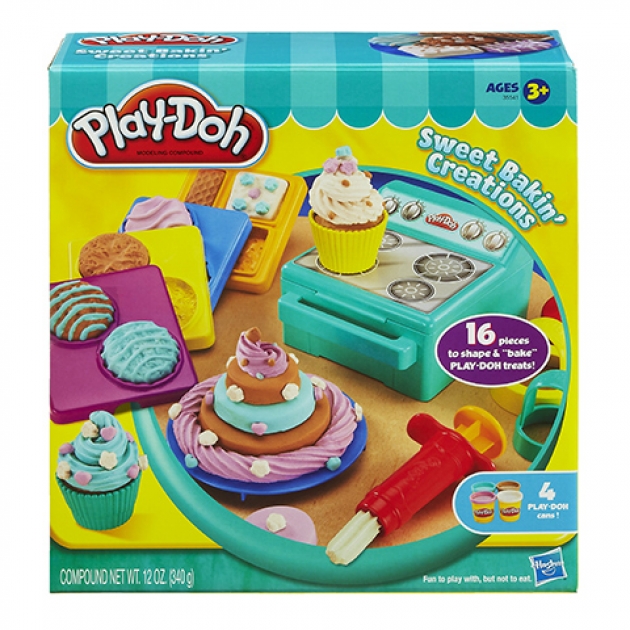 Детский пластилин play doh набор сладости 35541