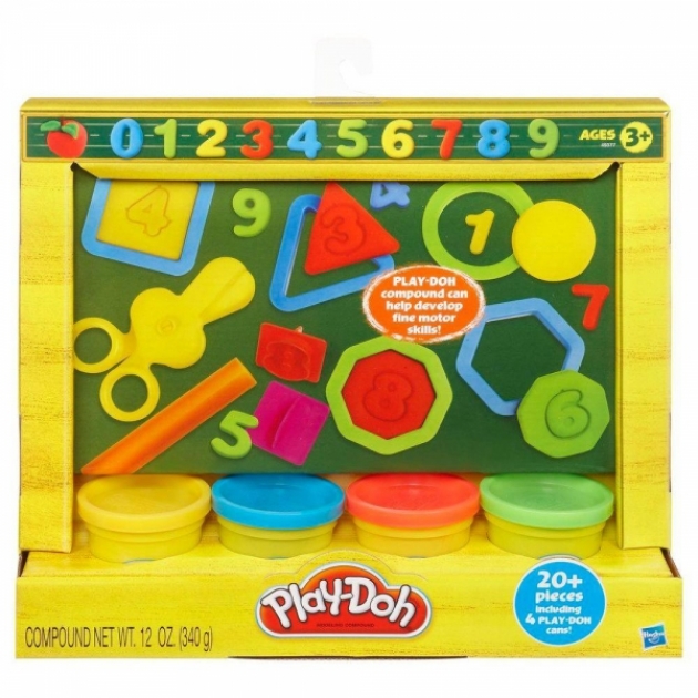 Детский пластилин play doh набор мини учимся считать 49377148