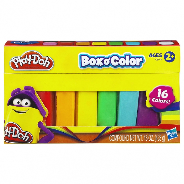Детский пластилин play doh набор пластилина 16 цветов a2744
