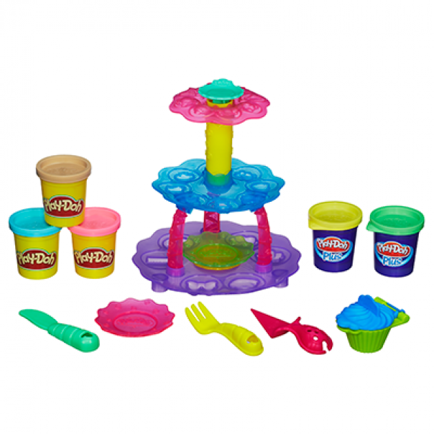 Детский пластилин play doh игровой набор башня из кексов a5144e24