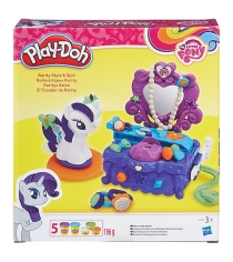 Игровой набор пластилина Hasbro Play Doh Туалетный столик Рарити B3400...