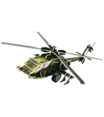 3D Пазл IQ Puzzle Вертолет AH-64 инерционный