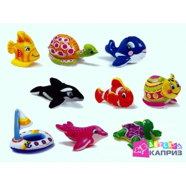 Надувная игрушка для бассейна Intex 58590 животные 9 видов