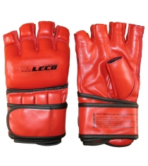 Перчатки для рукопашного боя Leco Pro красные размер M т00312