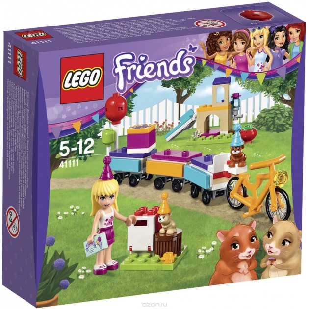 Lego Friends день рождения велосипед 41111