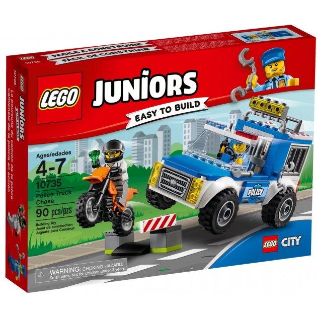 Lego Juniors Погоня на полицейском грузовике 10735